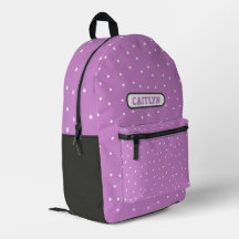 Lila Punkte und Streifen