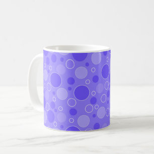Lila Purpurtöne mit Punkten im Retro-Stil der Sech Kaffeetasse