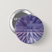 Lila Pyramiden Pinback Button (Vorne & Hinten)