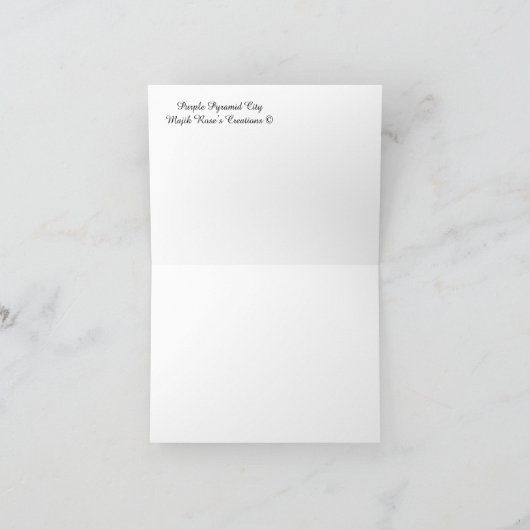 Lila Pyramidenstadt.... Karte (Innenseite)