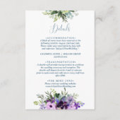 Lila QR-Code Begleitkarte (Vorderseite)