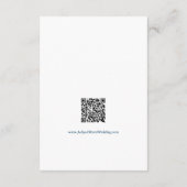 Lila QR-Code Begleitkarte (Rückseite)