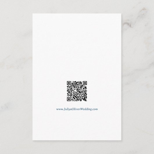 Lila QR-Code Begleitkarte (Rückseite)