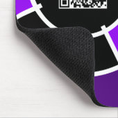 lila QR-Code Mousepad (Ecke)