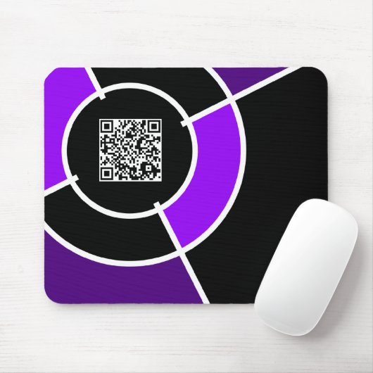 lila QR-Code Mousepad (Mit Mouse)