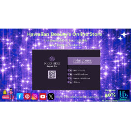 Lila QR-Code-Visitenkarten 23-er-Paket mit 100 Visitenkarte