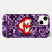 Lila Quadrat Case-Mate iPhone Hülle (Rückseite (Horizontal))
