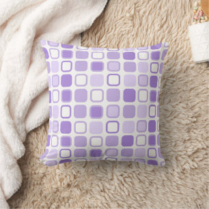 Lila Quadrat-Design Kissen