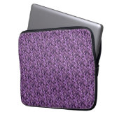 Lila Quadrat Laptopschutzhülle (Vorderseite Links)