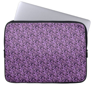 Lila Quadrat Laptopschutzhülle