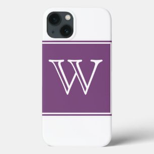 Lila-Quadrat-Monogramm Case-Mate iPhone Hülle