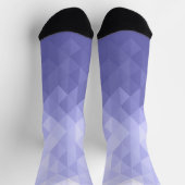 Lila Quadrat Socken (Oben)