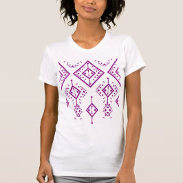 lila Quadrat T-Shirt