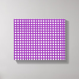 Lila Quadratmaschengitter Leinwanddruck