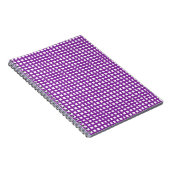 Lila Quadratmaschengitter Notizblock (Rechte Seite)