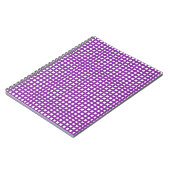 Lila Quadratmaschengitter Notizblock (Linke Seite)