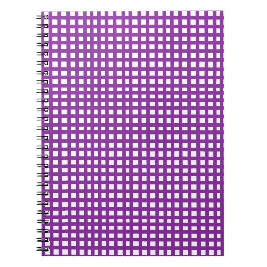 Lila Quadratmaschengitter Notizblock (Vorderseite)