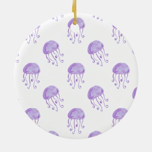 lila Qualle Keramik Ornament (Hinten)