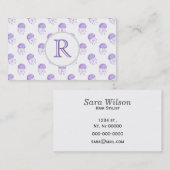 lila Qualle Visitenkarte (Vorne/Hinten)