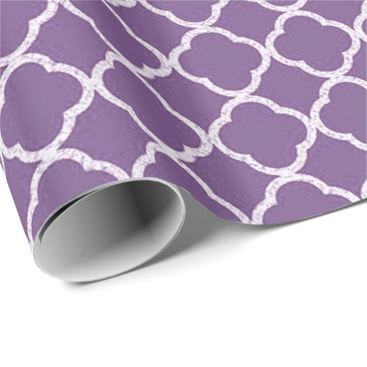 Lila Quartalsband Geschenkpapier (Rolleneckpunkt)