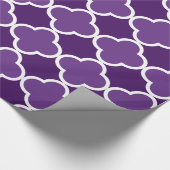 Lila Quartfolienmuster Geschenkpapier (Ecke)