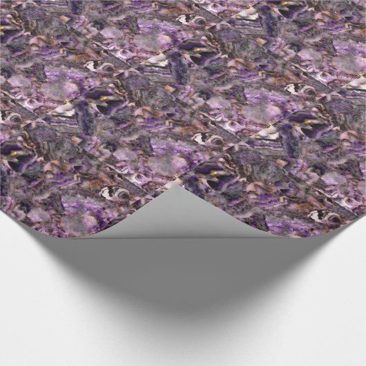 Lila Quarz Geschenkpapier (Ecke)