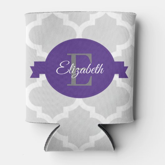 Lila Quarzfolie Personalisiert abkühlbar Dosenkühler (Vorderseite)