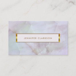 lila Quarzstein Visitenkarte