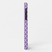 Lila Quatrefoil Muster Case-Mate iPhone Hülle (Hinten/Links)
