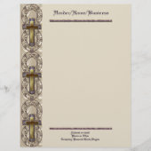 Lila Querbriefkopf Briefkopf (Vorderseite)