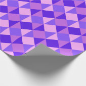 Lila Quiltmuster Geschenkpapier (Ecke)
