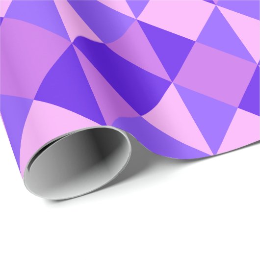 Lila Quiltmuster Geschenkpapier (Rolleneckpunkt)