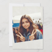 Lila Quinceañera Einladung (Rückseite)