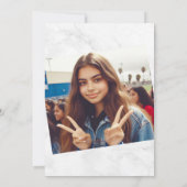 Lila Quinceañera Einladung (Rückseite)