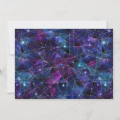 Lila Quinceanera-Foto Einladung (Rückseite)