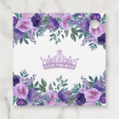 Lila Quinceanera Vielen Dank Geschenkanhänger (Rückseite)