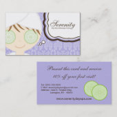 Lila Rabattkarte (Vorne/Hinten)