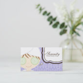 Lila Rabattkarte (Stehend Vorderseite)