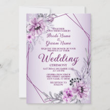 Lila Rahmen für die Hochzeitpink-Blütenviolette