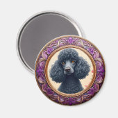 Lila Rahmen Magnet (Vorderseite/Rückseite)