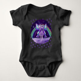 Lila Rain Fairy Baby Strampler