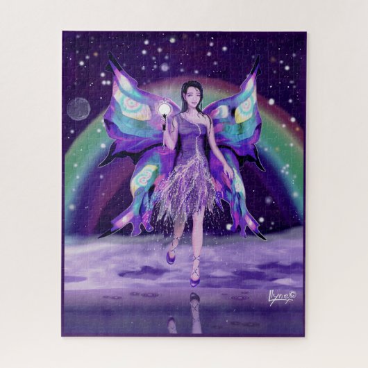Lila Rain Fairy Jigsaw Puzzle (Vertikal)