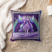 Lila Rain Fairy Kissen (Decke)