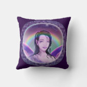 Lila Rain Fairy Kissen (Rückseite)