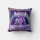 Lila Rain Fairy Kissen (Vorderseite)