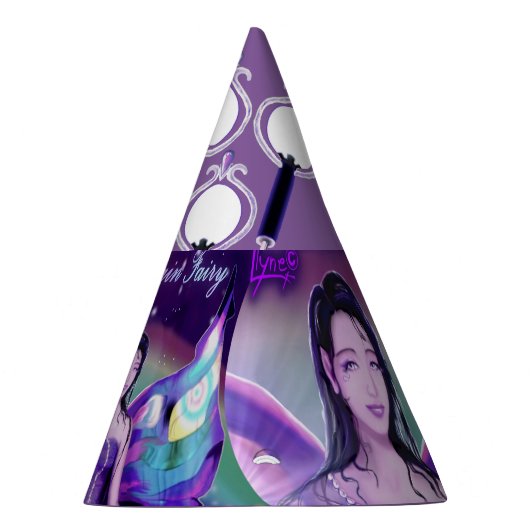 Lila Rain Fairy Party Hat Partyhütchen (Rechts)