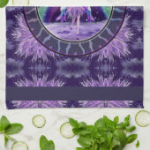 Lila Rain Fee Küchentuch (Gefaltet)