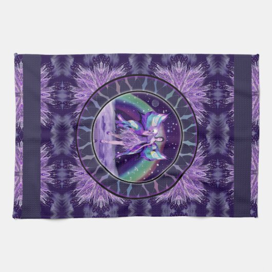 Lila Rain Fee Küchentuch (Horizontal)