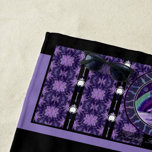 Lila Rain Feen Strandtuch (Beispiel)