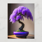 Lila Rain Wisteria Bonsai, Postüberquerung Postkarte (Vorderseite)